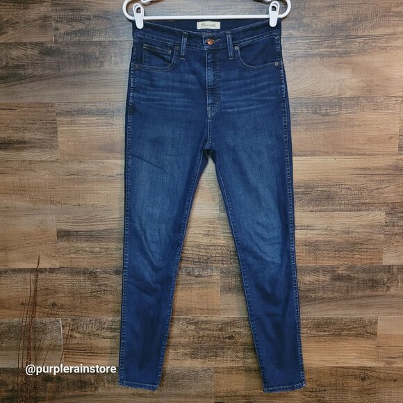 Madewell Jeans 28 Skinny 10" High Rise Hayes Wash F4684 Tummy Control Stretch - Picture 1 of 13